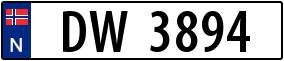 Trailer License Plate